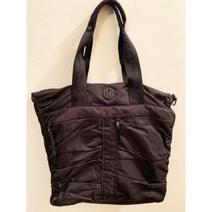 Lululemon black bag 17.5 x 14 - Shoulder strap 10"
